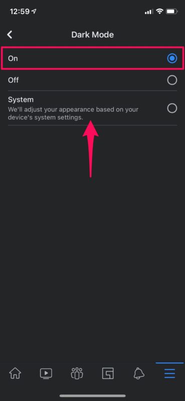 Come abilitare la modalità oscura di Facebook su iPhone