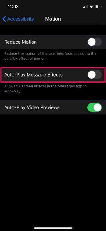 Come disabilitare gli effetti dello schermo di iMessage su iPhone