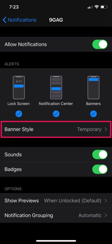 Come abilitare le notifiche persistenti su iPhone e iPad