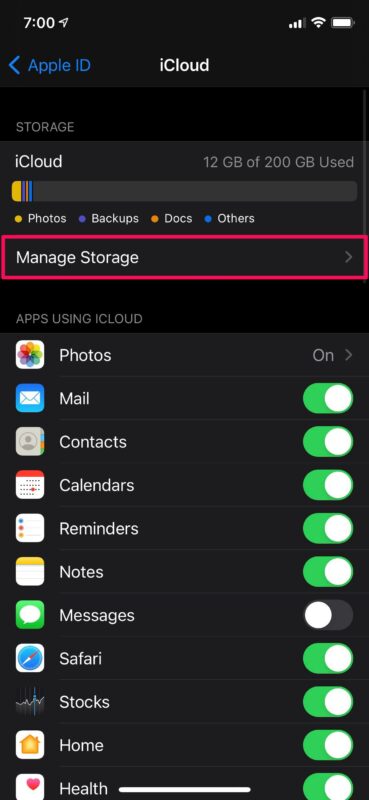 Come ridurre le dimensioni dei dati di backup di iCloud su iPhone