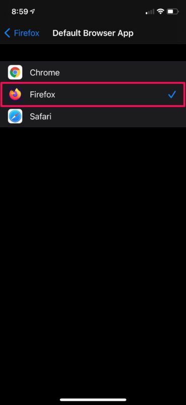 Come impostare Firefox come browser predefinito su iPhone e iPad