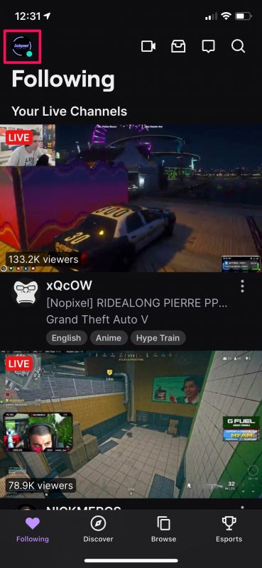 Come trasmettere i giochi per iPhone su Twitch