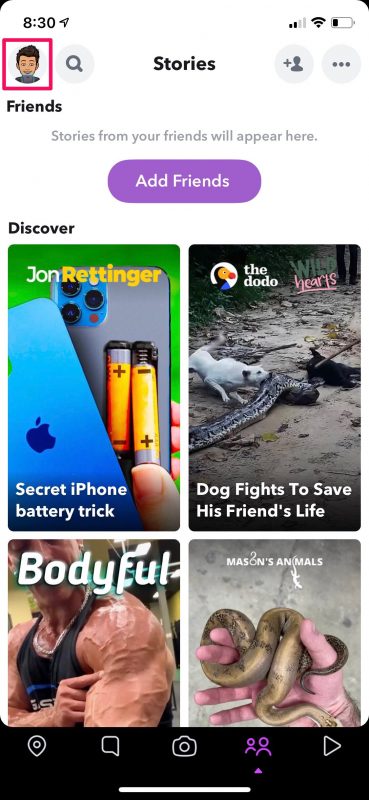 Come utilizzare la modalità oscura in Snapchat su iPhone