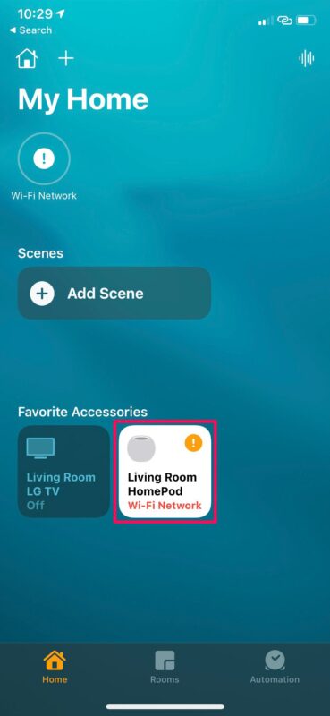 Come cambiare la rete Wi-Fi di HomePod