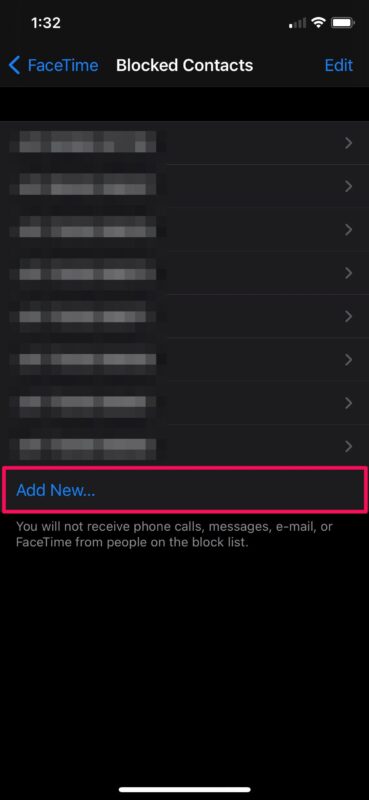 Come bloccare i chiamanti FaceTime su iPhone e iPad