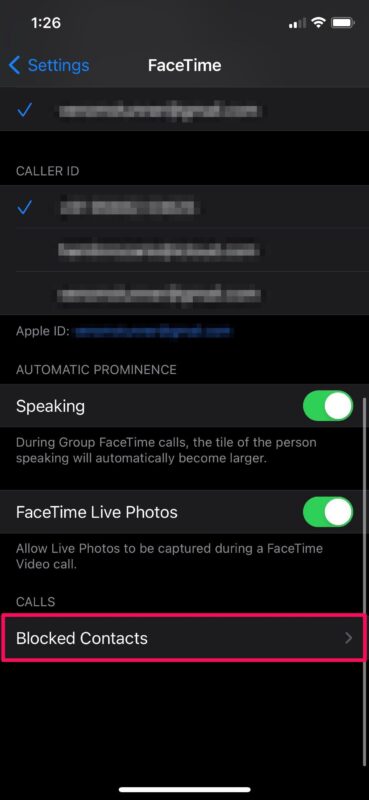 Come bloccare i chiamanti FaceTime su iPhone e iPad