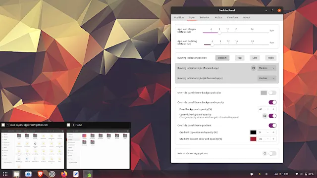 Dash to Panel GNOME 40