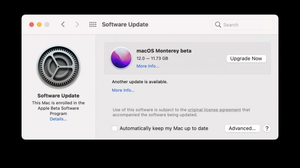 Scarica la versione beta di MacOS Monterey