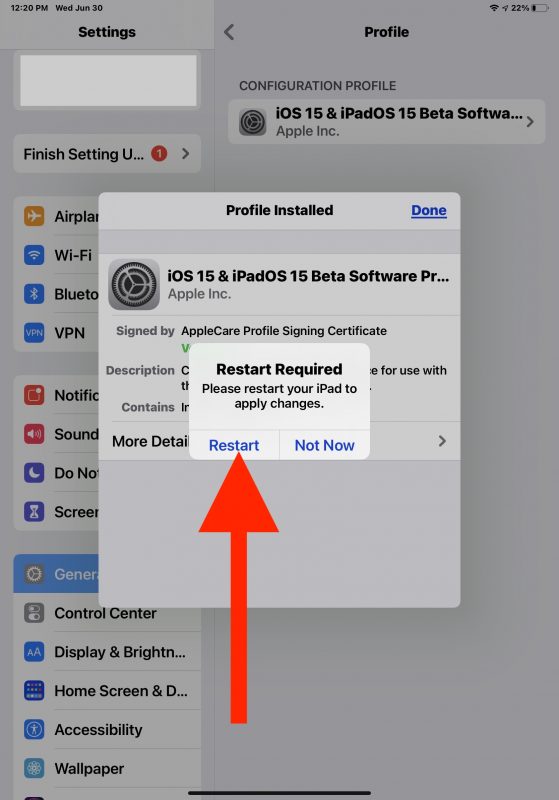 Installazione della beta pubblica di iOS 15