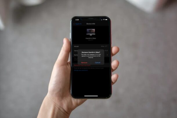 Come rimuovere un dispositivo dal tuo account Apple