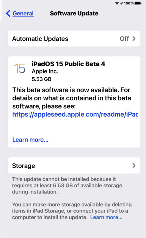 iOS 15 beta pubblica 4