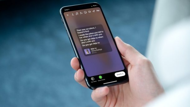 Come pubblicare i testi di Apple Music come storie di Instagram