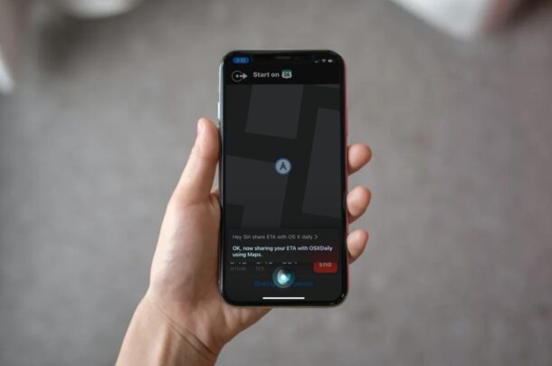 Come convincere Siri a condividere l'ETA durante la navigazione con Apple Maps