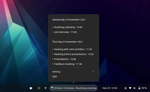 Gnome Next Meeting Applet Google Calendar