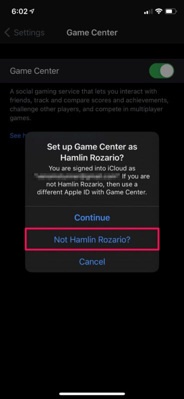 Come utilizzare un ID Apple diverso per Game Center su iPhone