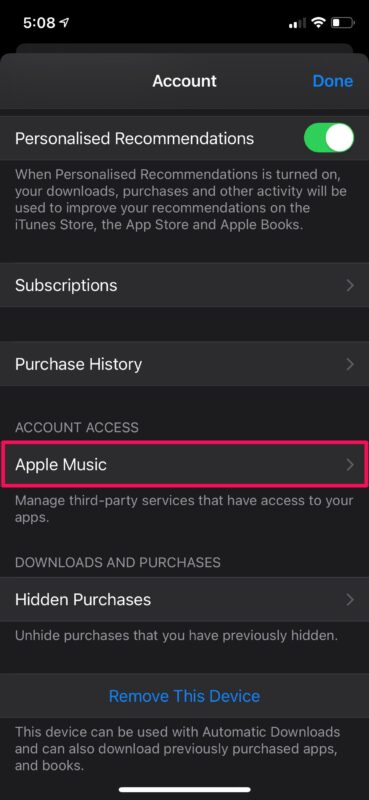 Come visualizzare e rimuovere le app che possono accedere alla tua musica Apple