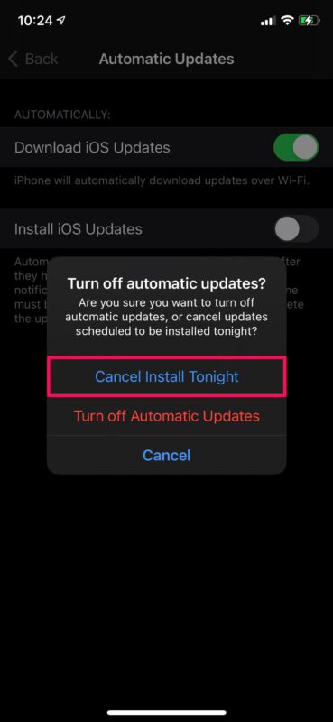 Come annullare l'installazione automatica degli aggiornamenti iOS e iPadOS