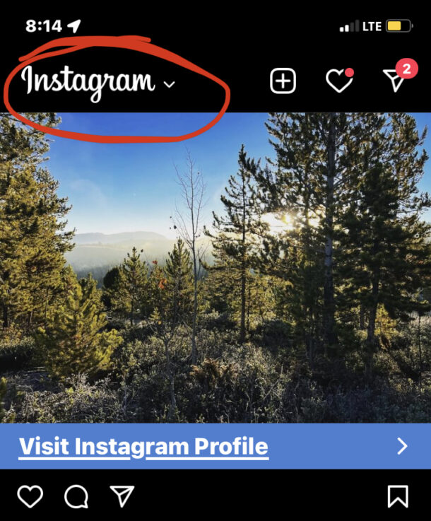 Modifica il feed di Instagram in ordine cronologico