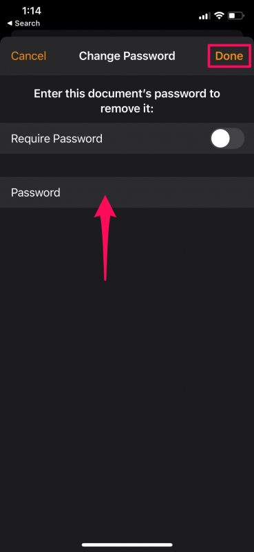 Come rimuovere la password da pagine, numeri e file di note chiave