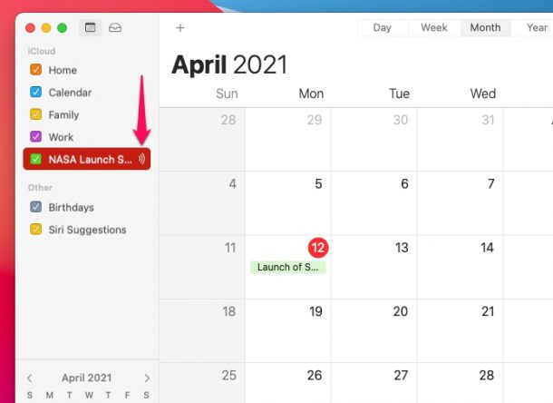 Come annullare l'iscrizione ai calendari pubblici su iPhone, iPad e Mac