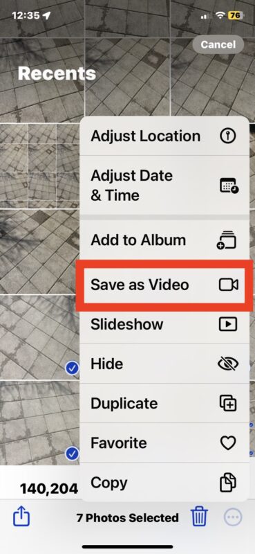 Come convertire foto in video su iPhone o iPad