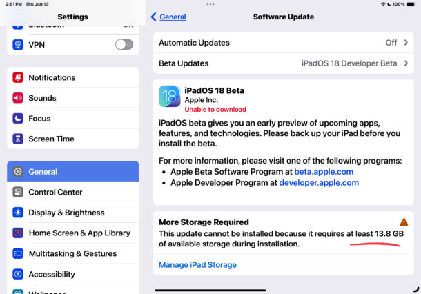 iPadOS 18 beta pronto per essere installato