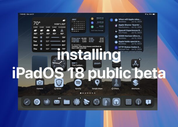 Come installare la beta pubblica di iPadOS 18