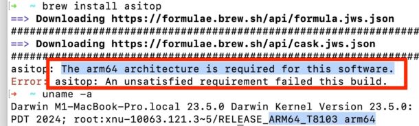 Come correggere l'architettura Arm64 richiesta per questo errore software in Homebrew su Apple Silicon Mac