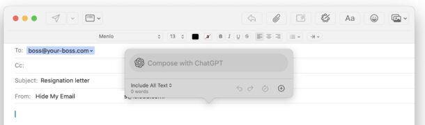 Come comporre nuove email con Apple Intelligence