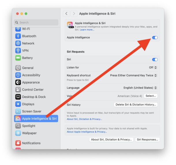 Come disabilitare Apple Intelligence su Mac